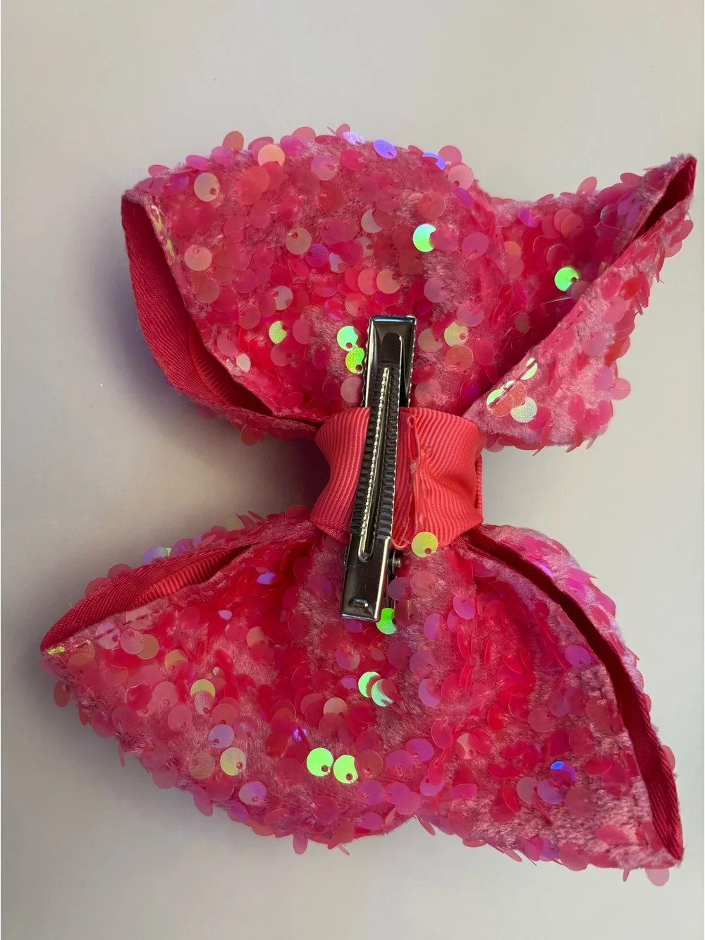 Hot Pink Sequin Bow Hair Clip Lynlee Blair's bows!